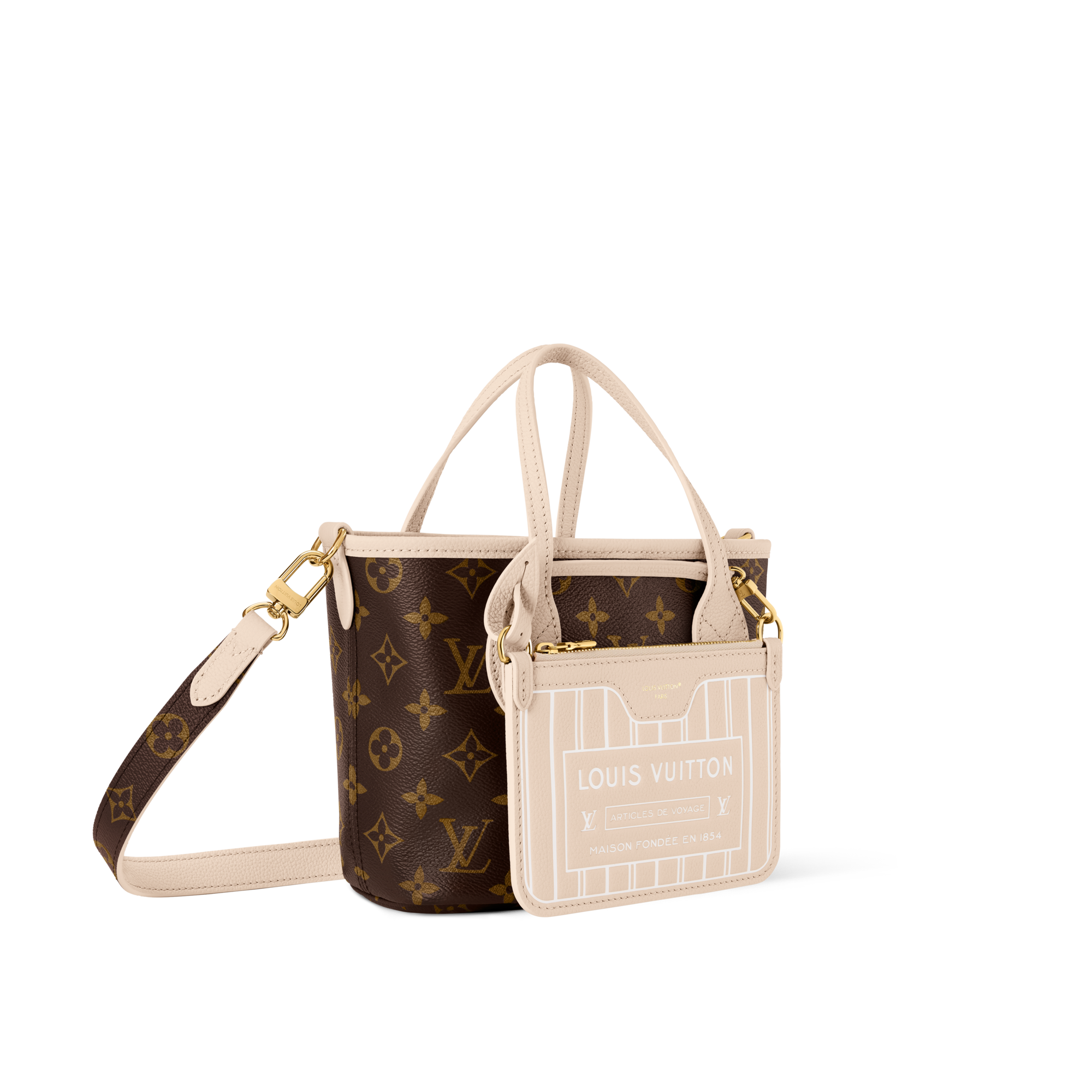 Neverfull Bandoulière Inside Out BB  in Bags and Small Leather Goods's Women Bags LV Icons collections by Louis Vuitton (Product zoom)